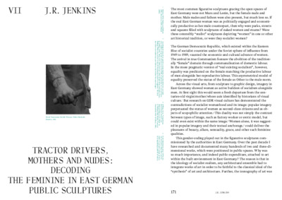 Tractor drivers, mothers and nudes: decoding the feminine in East
